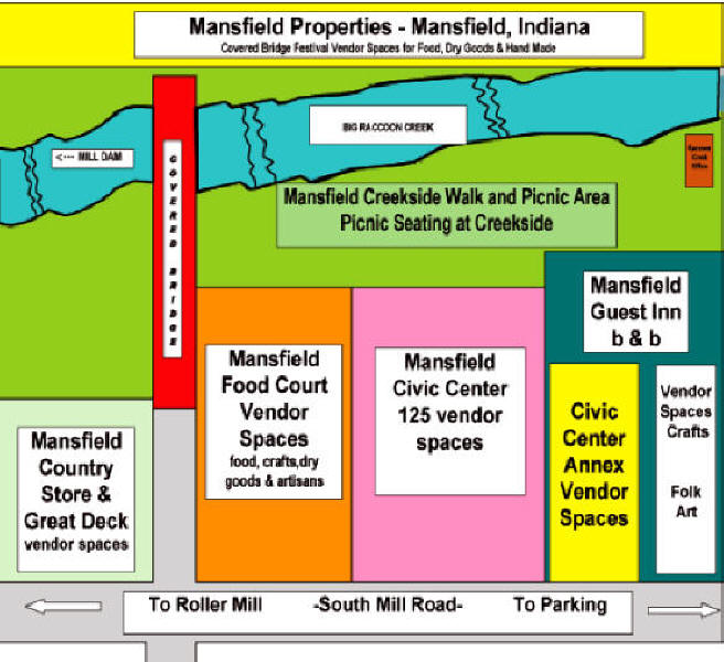 Vendor Page for Mansfield Covered Bridge Festival in Parke County